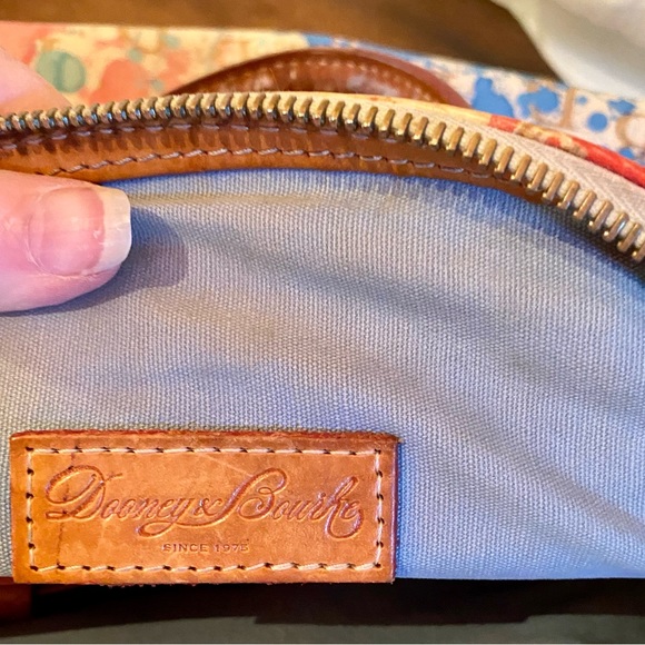 💕DOONEY AND BOURKE LEATHER VANESSA PAINT SPLATTER SATCHEL/CROSSBODY💕 - Picture 7 of 15